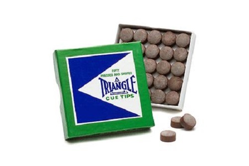 TRIANGLE (5) TIPS "MED-HARD" CUE TIPS 14MM - FREE SHIPPING