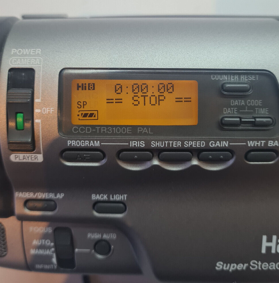 Sony CCD-TR3100E Handycam Video 8 Camcorder Bundle Fully Working