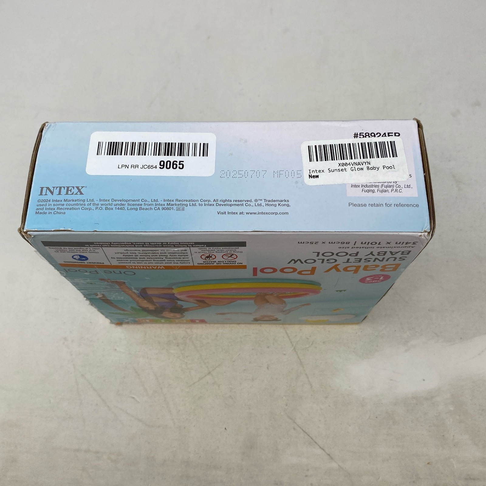 Intex Sunset Glow Baby Pool, Multicolor 34in x 10in