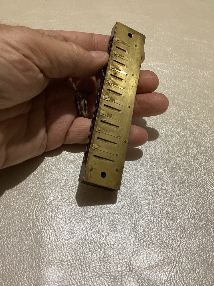 Vintage 32 Hole Brass Harmonica