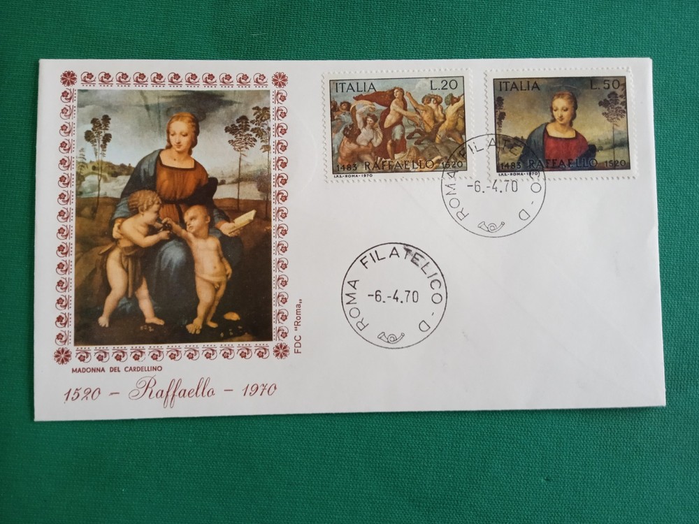 REPUBLIC - FDC - 1970 - RAFFAELLO - ROME