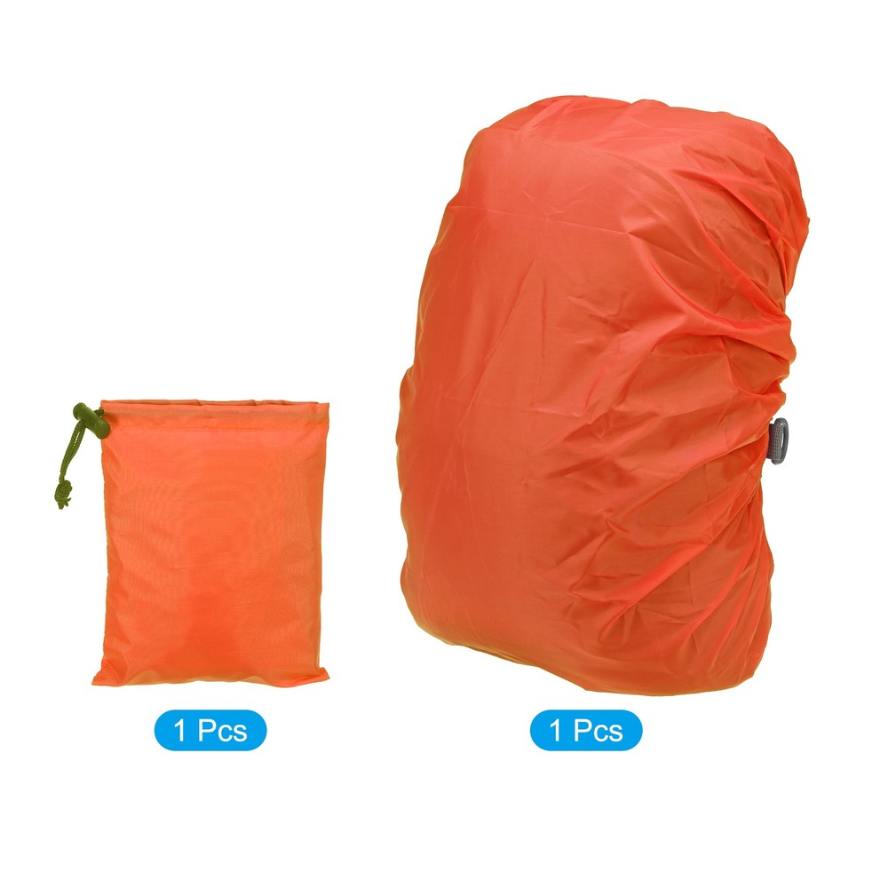 70-90L Backpack Rain Cover with Drawstring Bag, XXL, Orange