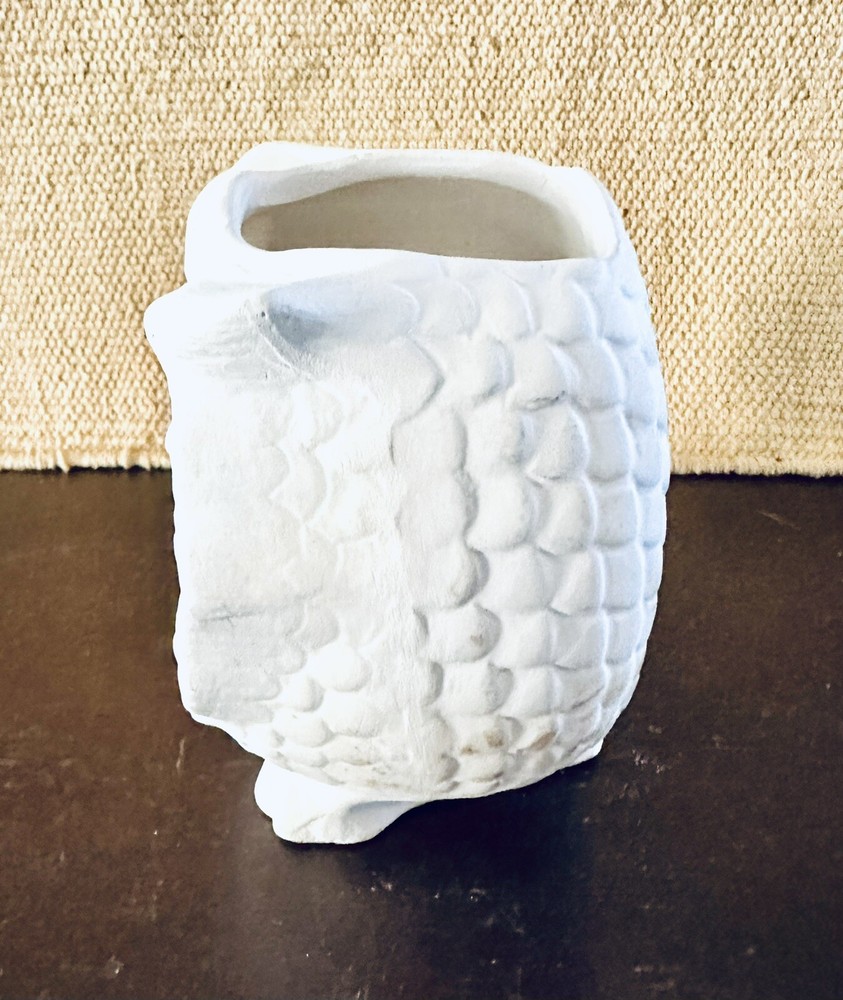Vintage Ready-To-Paint Ceramic Owl Planter (4”)