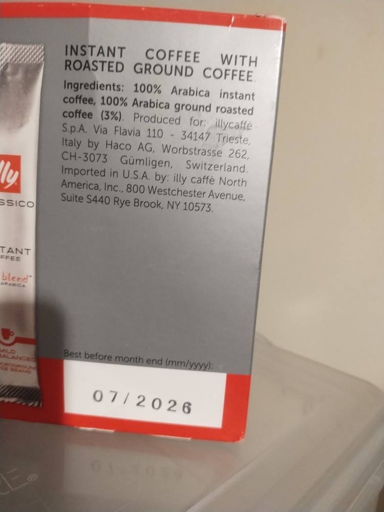 Illy Instant Coffee Classico 40 Singles Packets