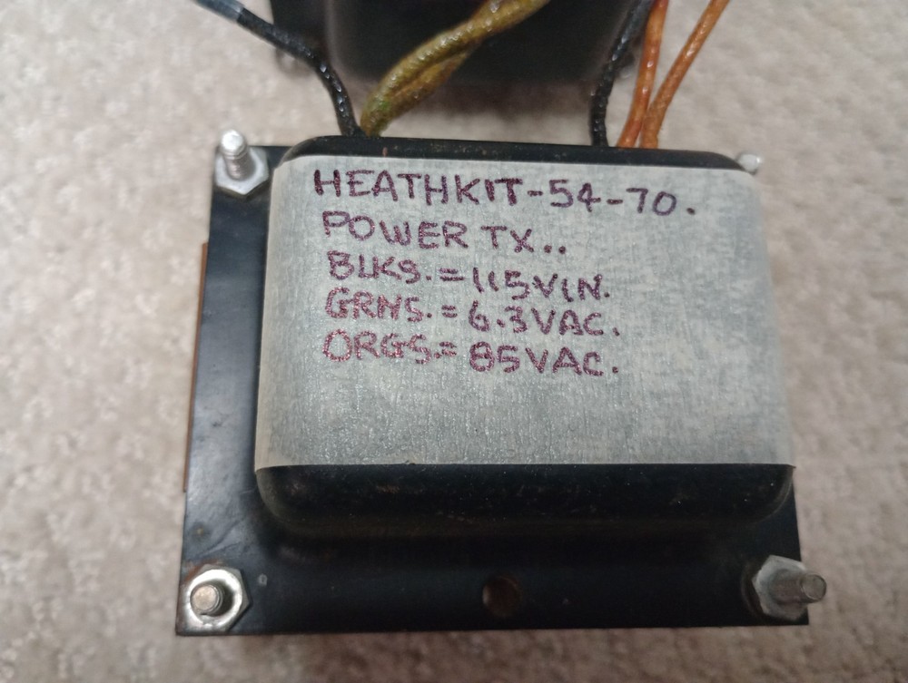 1 Heathkit 54-70 Power Transformer -Tests Good