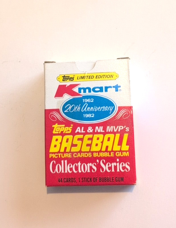 1982 KMART TOPPS 20TH ANNIVERSARY COMPLETE BASEBALL CARD SET (44) w/ BOX