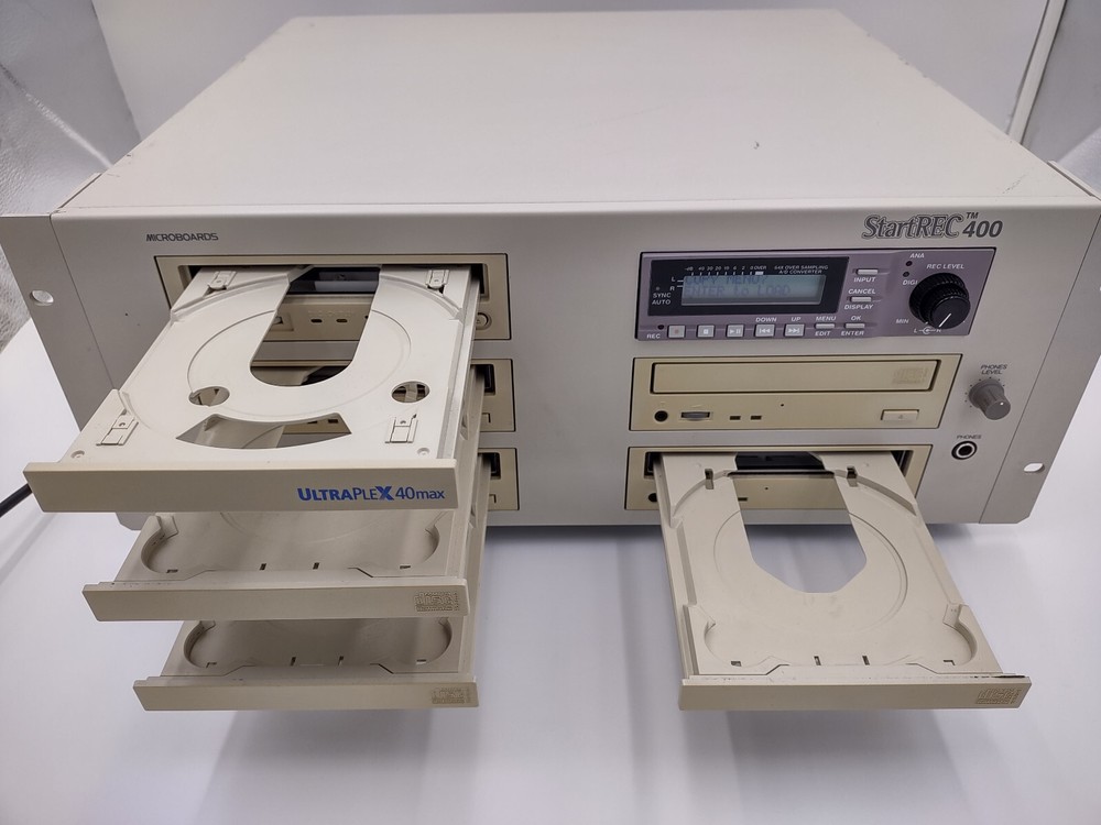 Microboards StartREC 400 High-Speed Standalone CD-R Duplicator Audio Editing