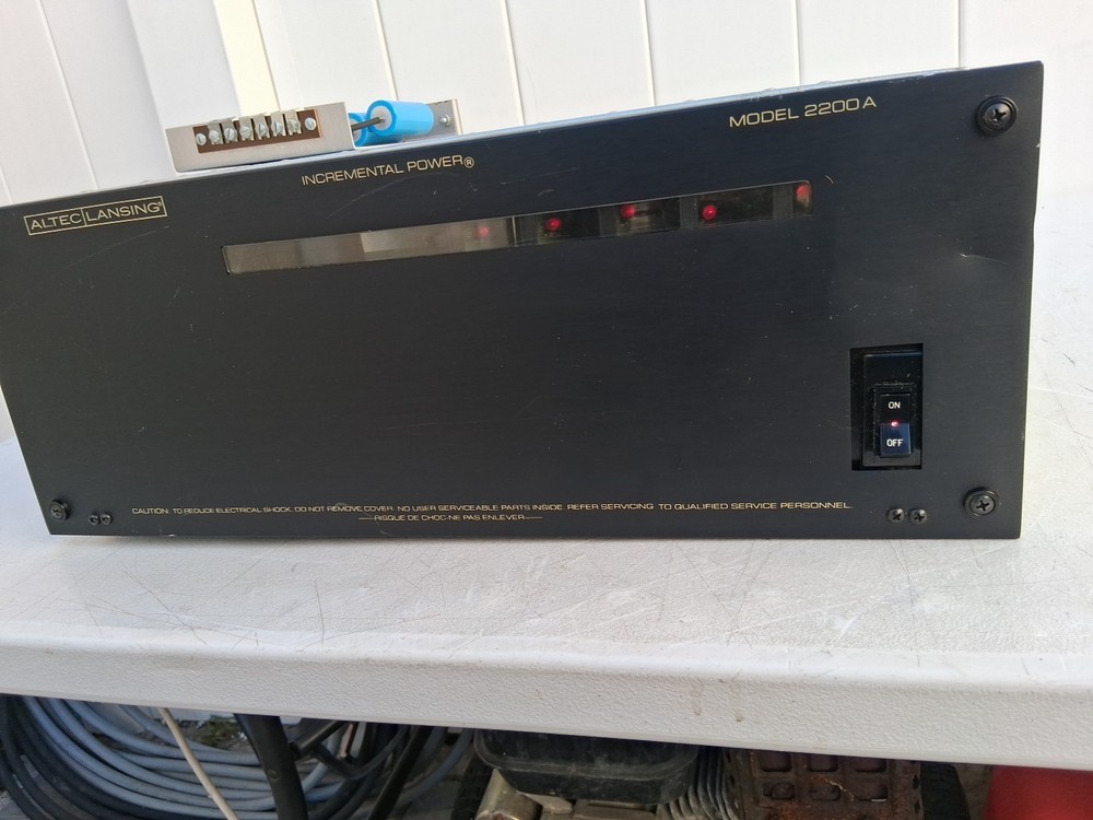 altec lansing incremental power model 2200a