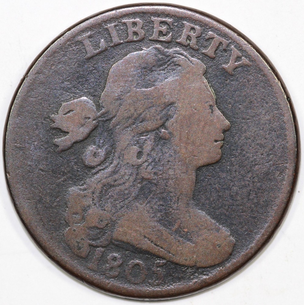 1805 1c S-267 Draped Bust Large Cent