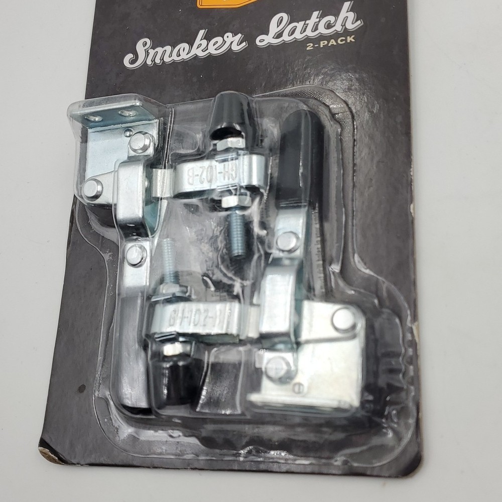 Smoker Latch Kit, 2-Pack, Silver