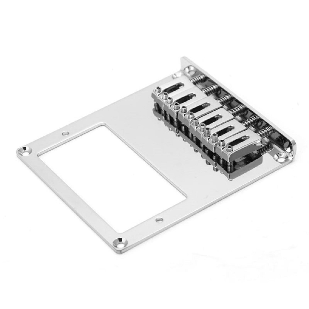 6 String Guitar Bridge Adjustable Saddles Replacement For Tele Telecaster Guitar