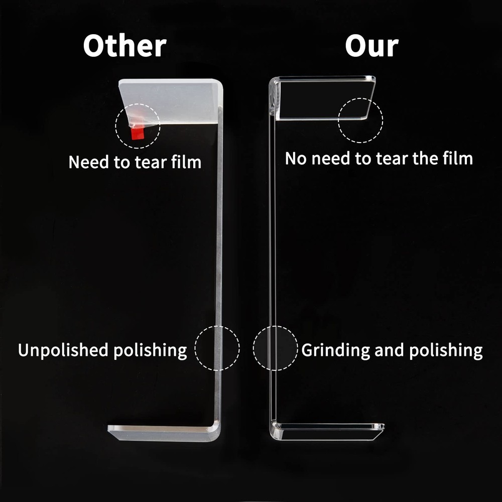 Acrylic Display Riser, 6 Pcs 12" Large Acrylic Risers, Thickened to 5mm Clear...