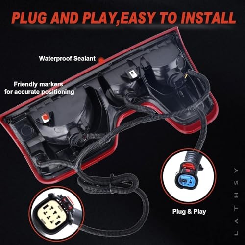 Halogen Tail Light Compatible With 2019-2024 Right Passenger Side Halogen Type