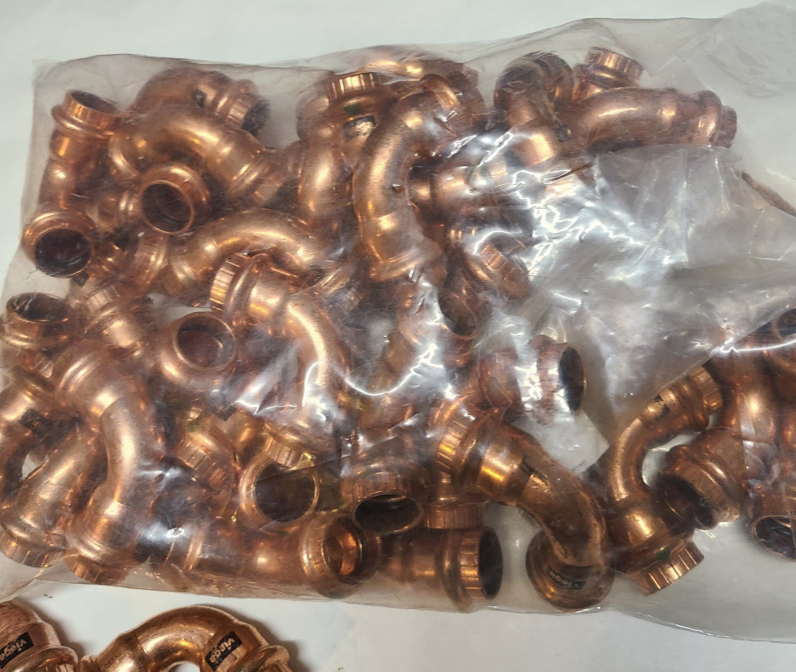 Viega 77317, 1/2" x 1/2" P x P ProPress 90° Copper Elbow (PK 10)