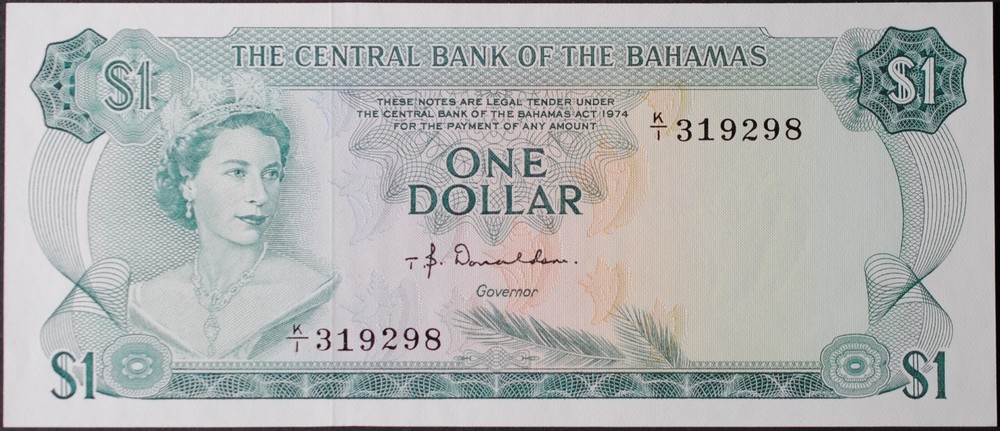 Bahamas P35a Dollar Choice Uncirculated