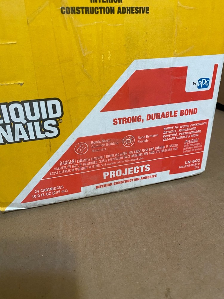 Liquid Nails LN-601 Pack Heavy Duty Construction Adhesive, Tan