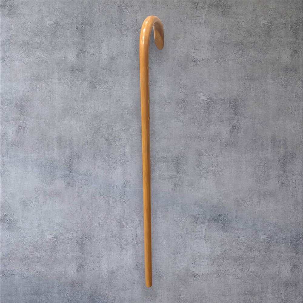 Classic Light Brown Walking Cane Grips Strong Solid Hickory Masters LuxCane P8LB