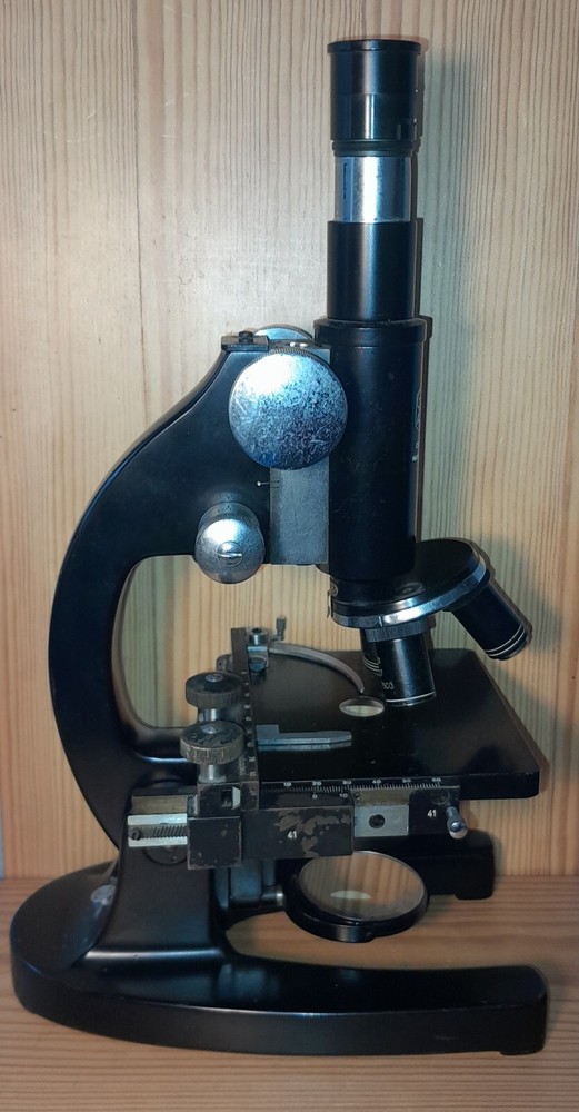 Vintage GRAF APSCO Microscope West Germany