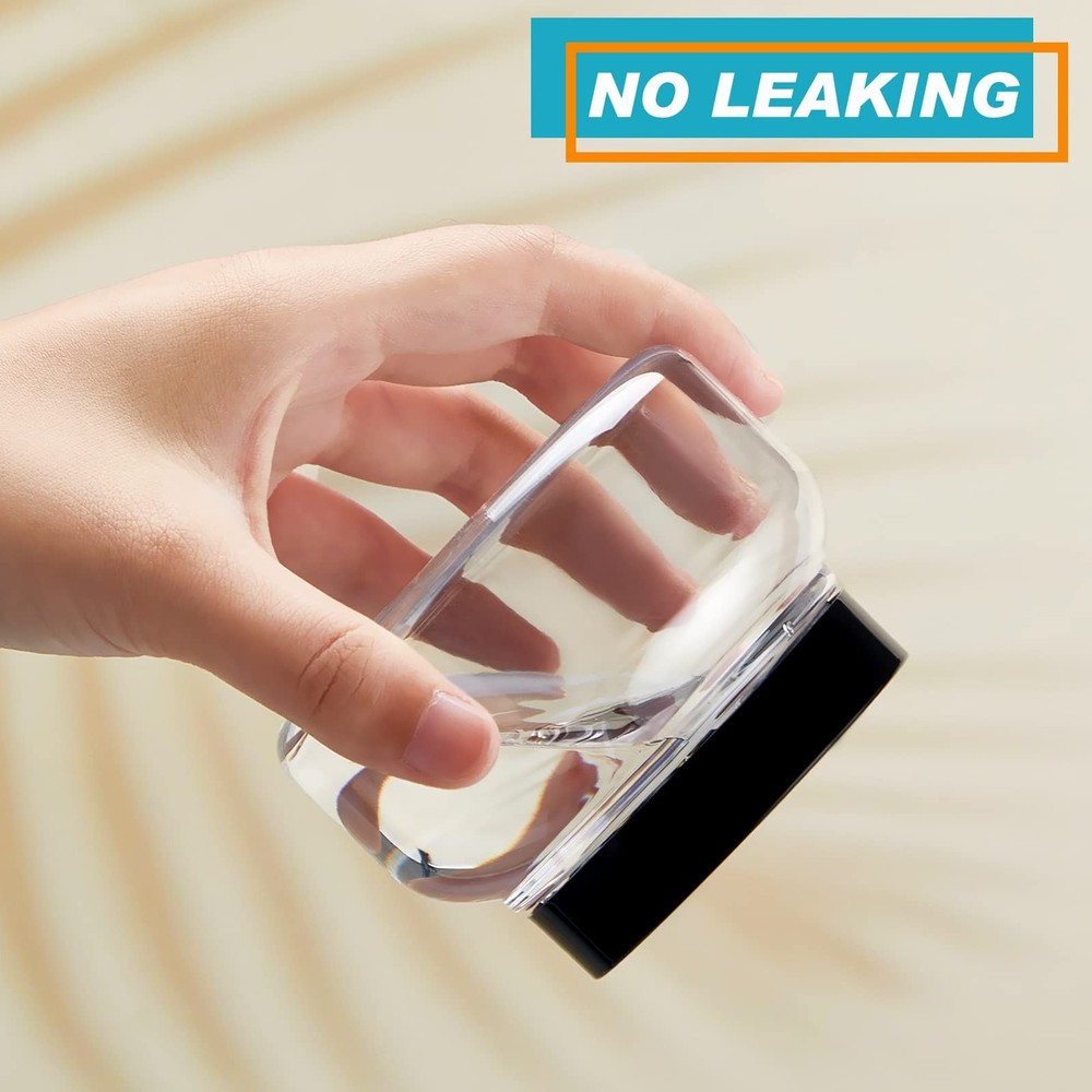 24 Pack Plastic Jars with Lids Labels Multiuse Containers Empty Body Scrub