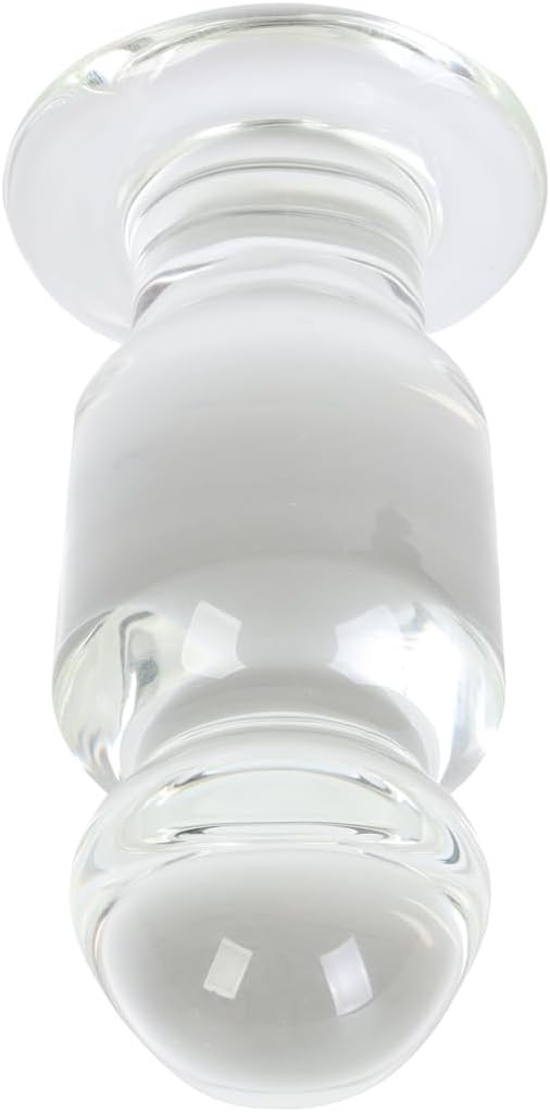 6.7" Large Glass Anal Plug Trainer Big Crystal Butt Plug Stimulator for Advanced