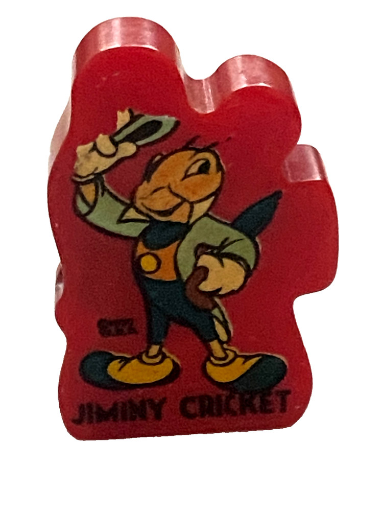 Vintage Red Bakelite Jiminy Cricket Pencil Sharpener