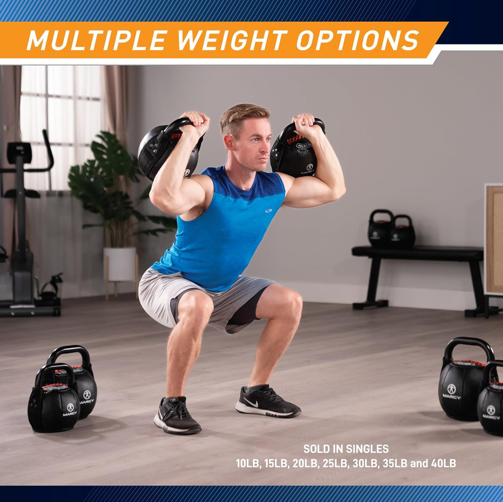 Strength Training Soft Kettlebell with Handle for Weightlifting, Conditioning, S