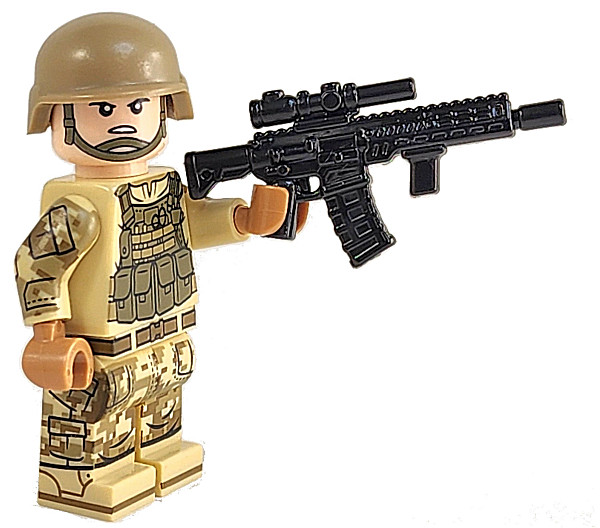 Brickarms M7 Raptor Rifle Weapon for Minifigures -Pick Color!- NEW