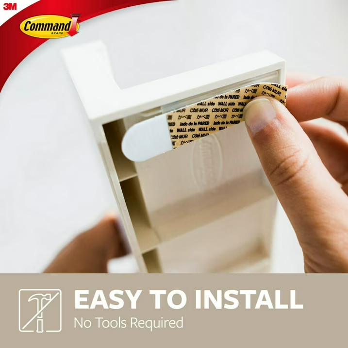 Command Picture Ledge, Quartz, Damage Free Decorating, 1 Ledge and 10 Command St