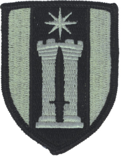 ACU PATCH - 372nd ENGINEER BRIGADE WITH HOOK & LOOP NEW :KY23-10