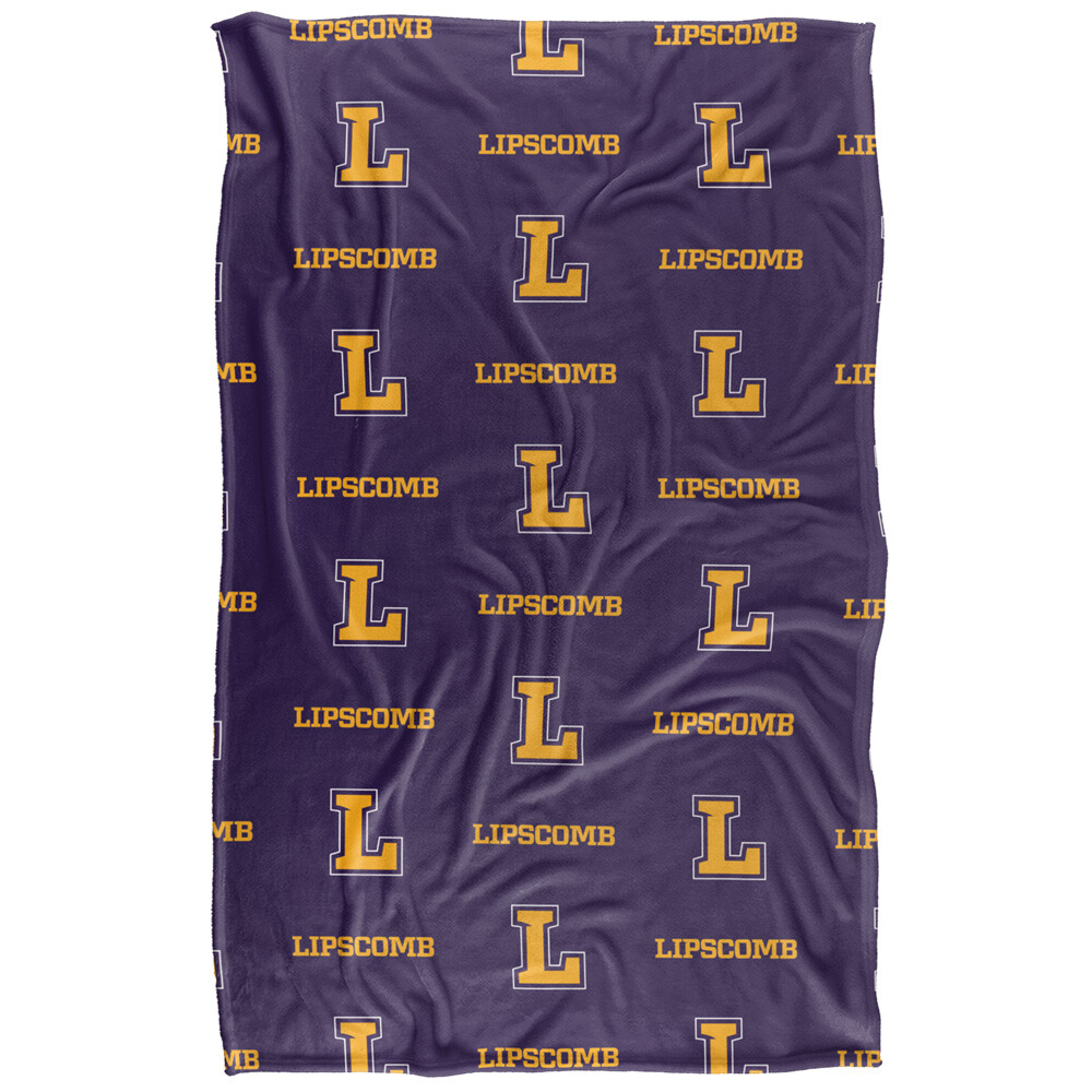 Lipscomb University Logo Pattern Silky Touch Super Soft Throw Blanket