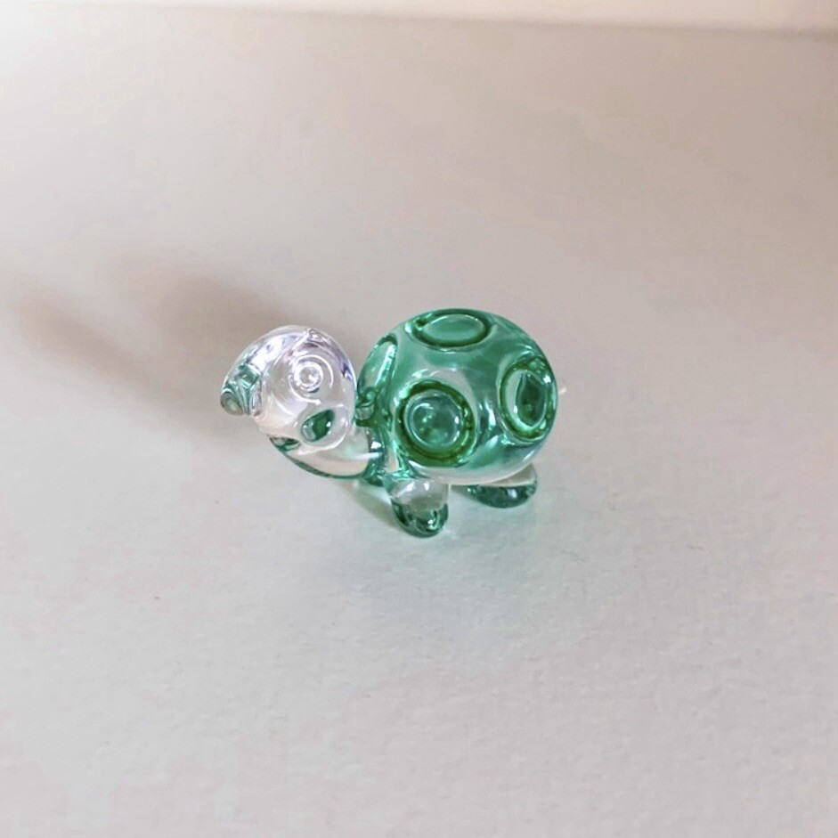 Glass Turtle Figurine