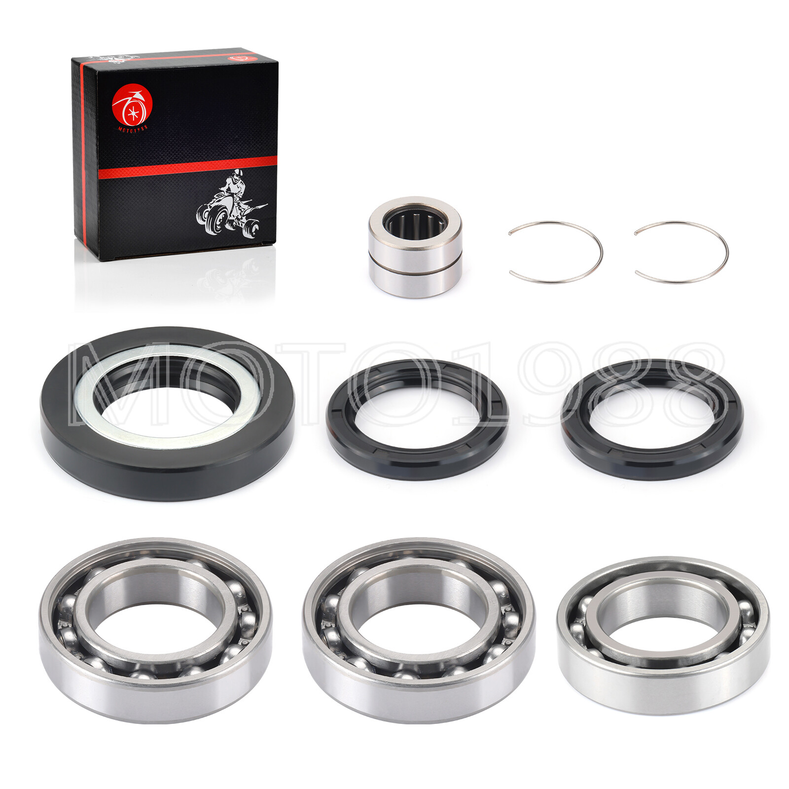 Rear Differential Bearing Seal Kit for Honda Rancher 420 TRX420 Foreman 500 520