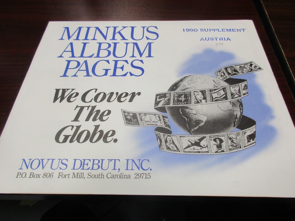 "MINKUS" 1990  SUPPLEMENT  AUSTRIA     W/FREE SHIPPING!!!