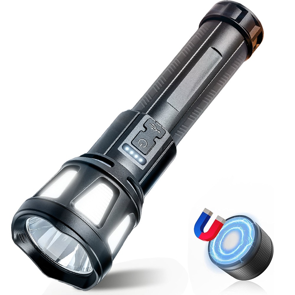 2Pack 99000000LM Super Bright LED Tactical Flashlight Rechargeable Flashlights