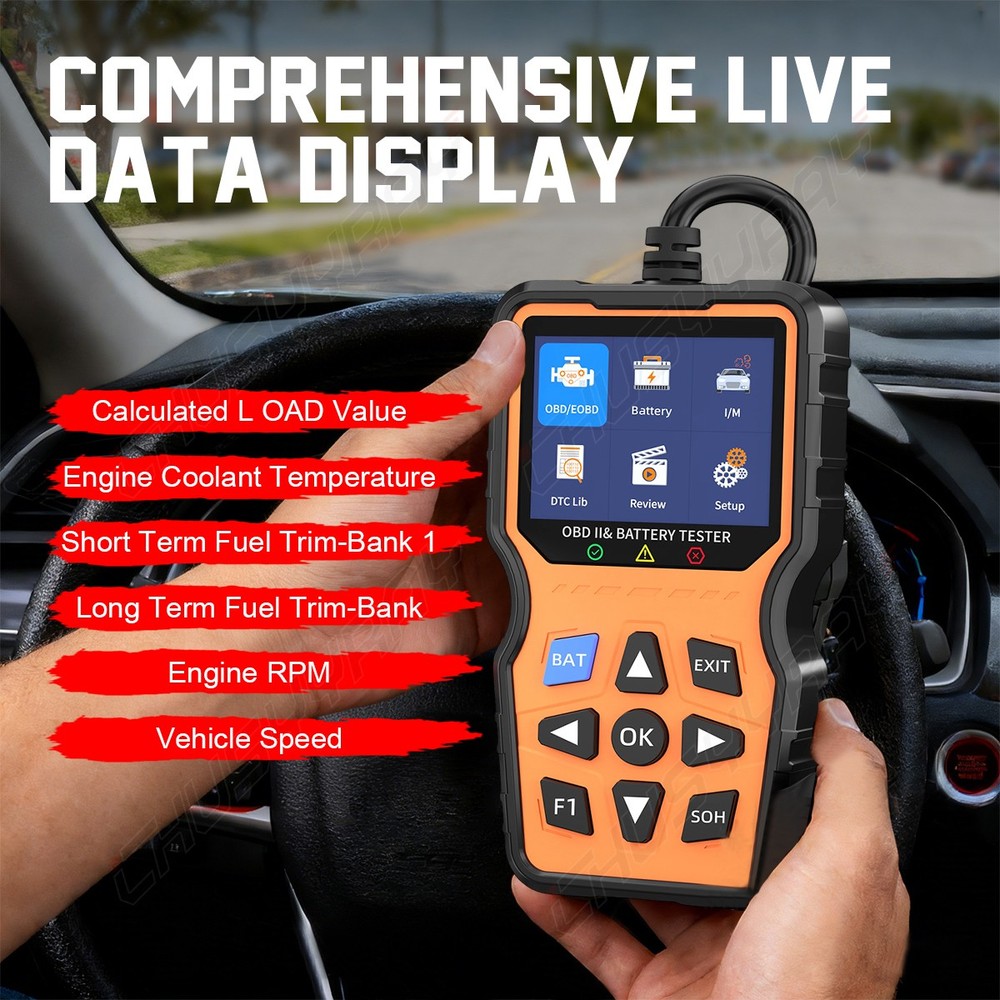 Scanner Code Reader Car Diagnostic Scan Tool Check Engine Fault IPS full color
