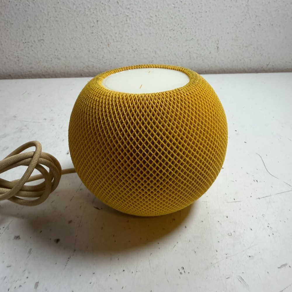 Apple HomePod Mini A2374 Yellow Bluetooth Integration Spherical Smart Speaker