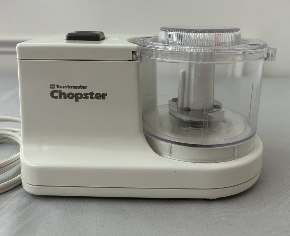 White Toastmaster Chopster Model 1111B Tested Working Mini-Chopper