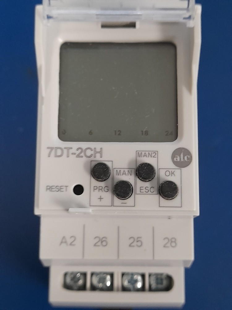 7DT-2CH 7 Day, Weekly Digital Timer Control, 250 VAC, 24 VDC