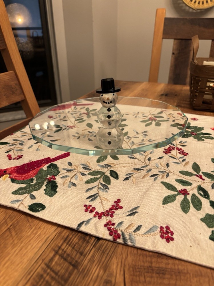Judith Ripka Snowman Tray-Rare.
