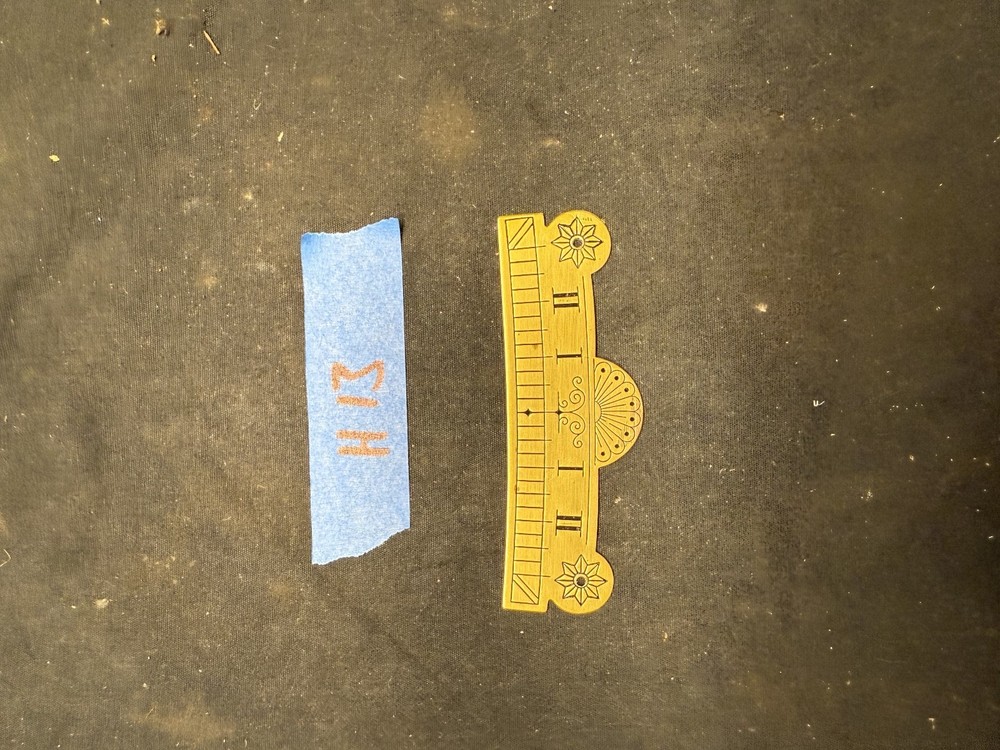 (H13) Brass Clock Beat Scale