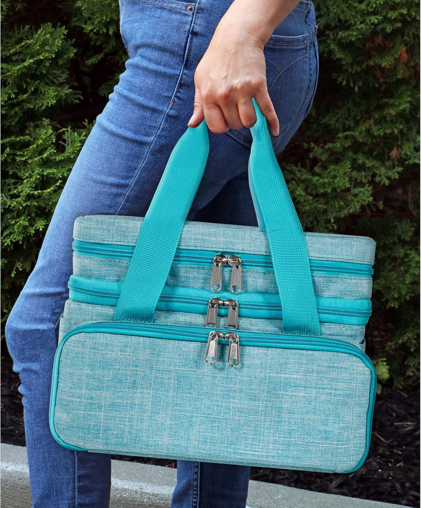 Sewing Accessories Organizer (Bag Only) – Double Layer Portable Sewing Storage B