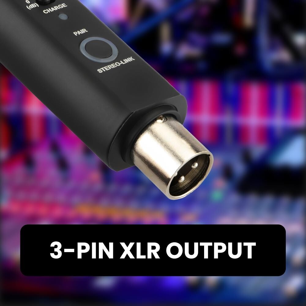 XLR Bluetooth Audio Receiver, Wireless Bluetooth 5.0 Streaming, 3-Pin XLR Output