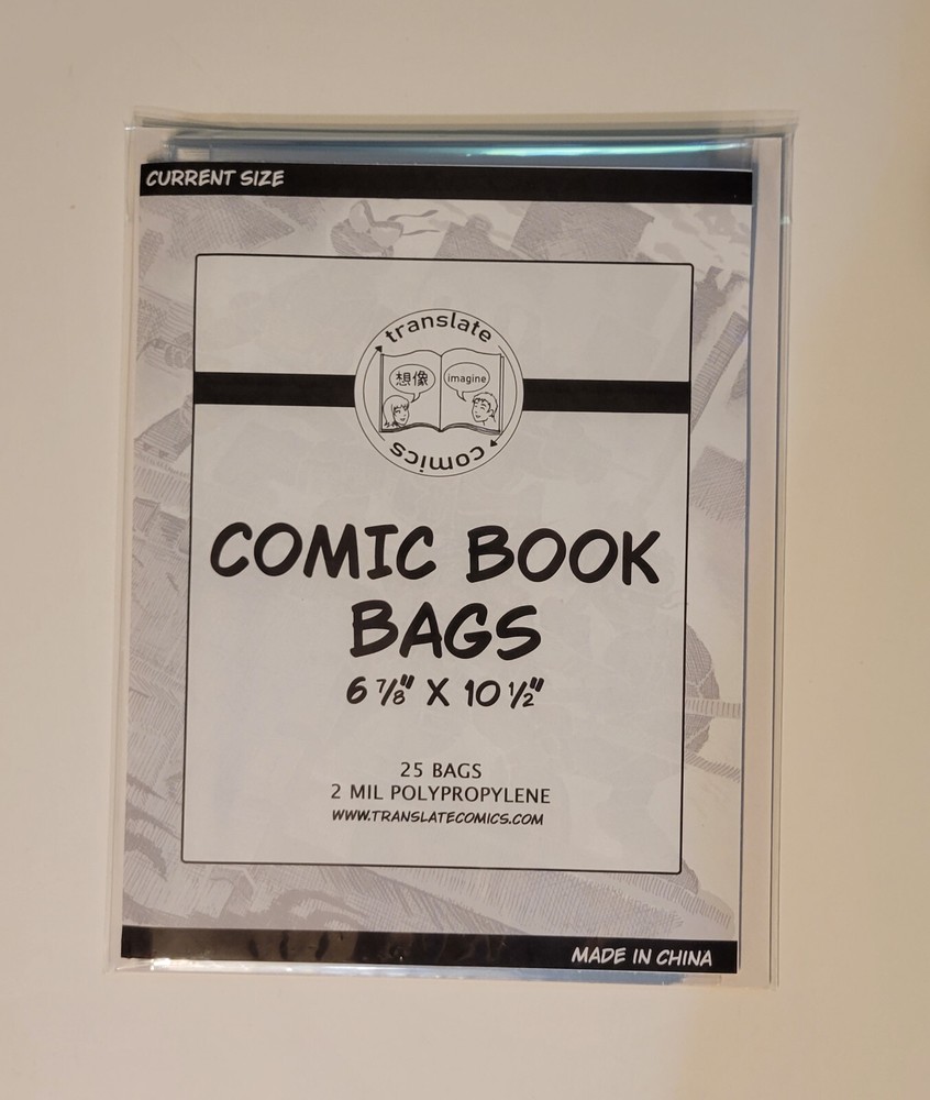 Current Size Comic Book Bags 25 PCS