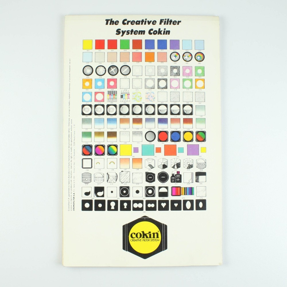Cokin Creative Filter System - Guide Booklet - Brochure