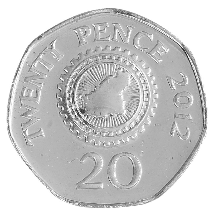 Guernsey 20 Pence, 2012, KM #90, Mint