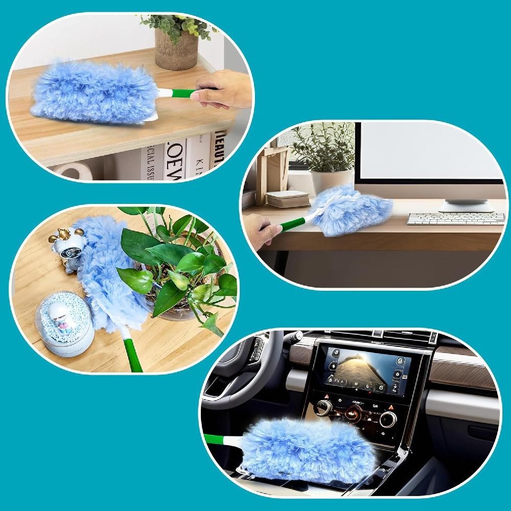 Swiffer Duster Refills 10 Pack Compatible 360 Handle Unscented Dusting Cloths