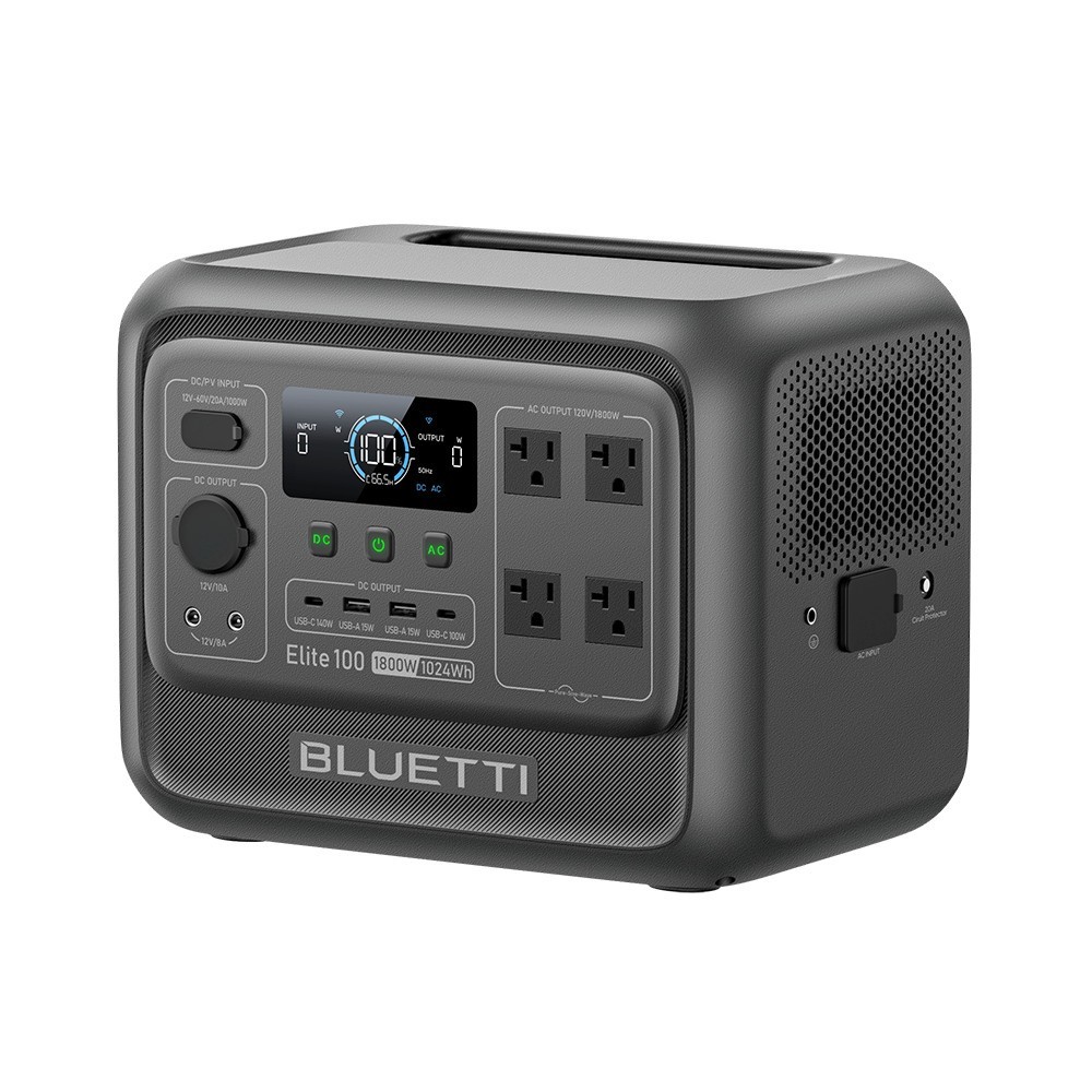 BLUETTI Elite 100 V2 1024Wh 1800W Portable Power Station for Camping Refurbished