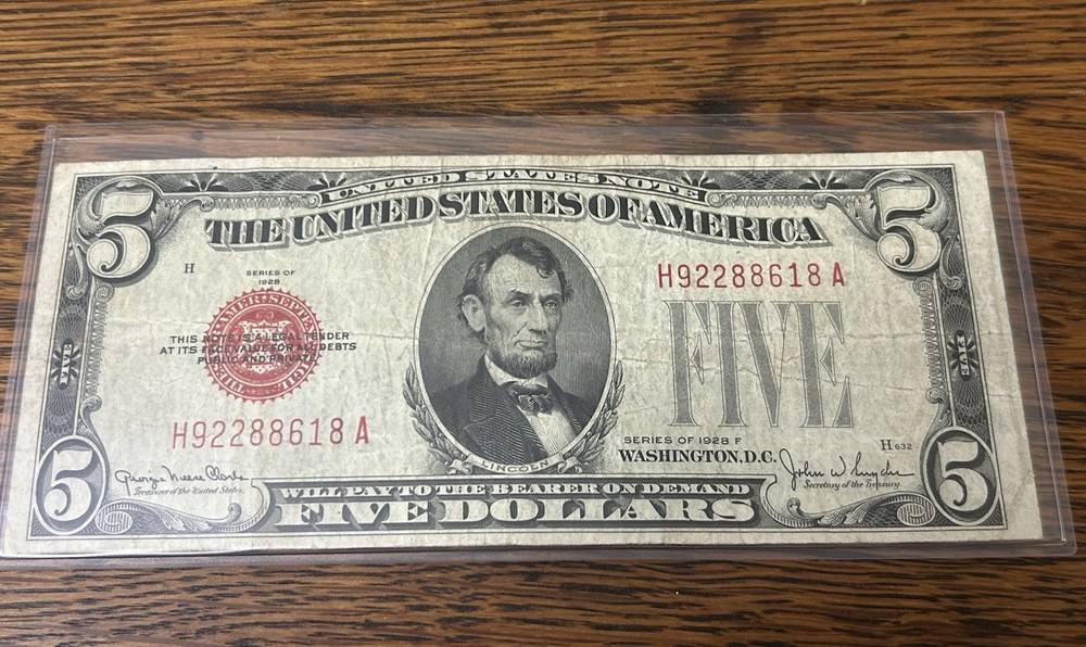 1928 & 1953 Five Dollar Bill