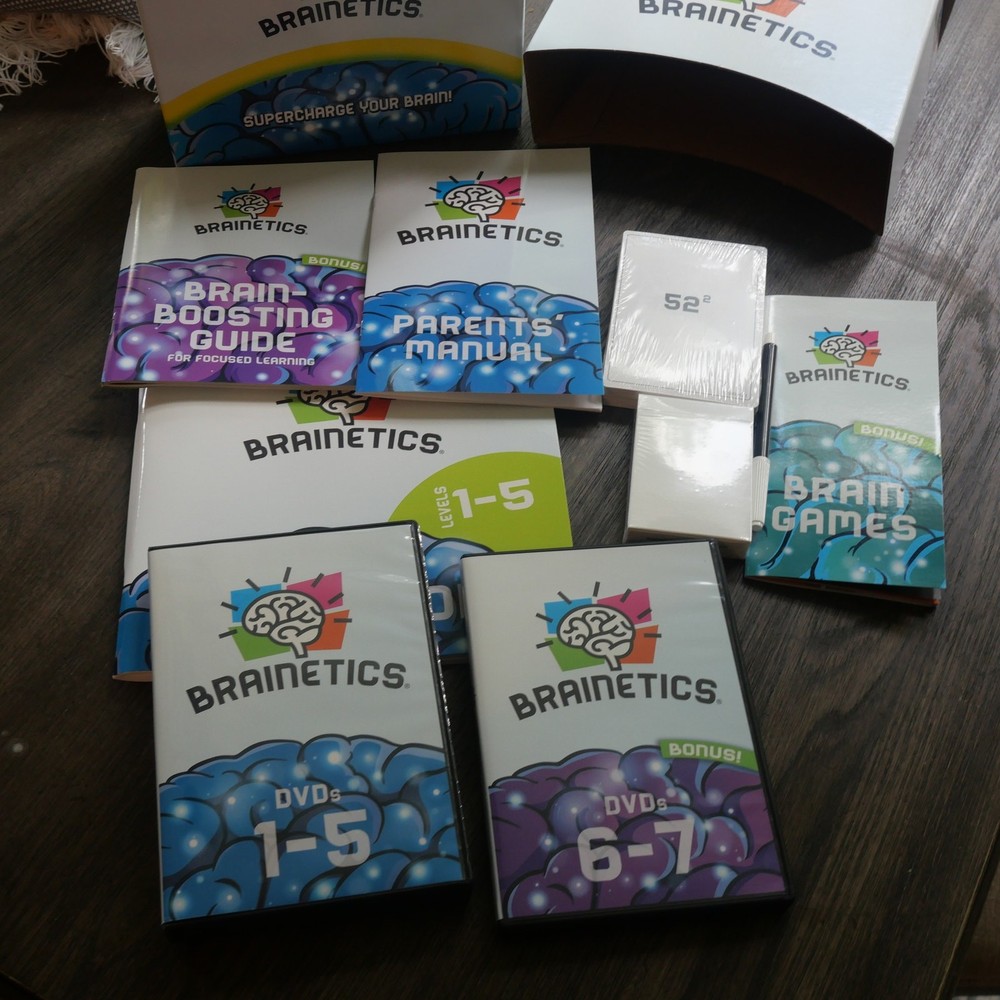 NEW Brainetics Breakthrough Math & Memory Educational Program System 7 DVDs