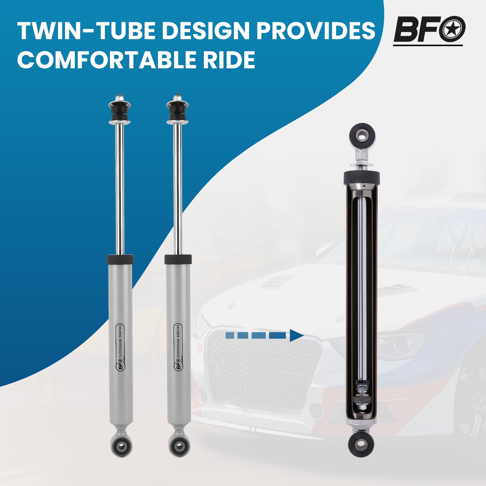 BFO 3.5" Suspension Lift Kit w/ Control Arms For Toyota Tacoma 2005-2023